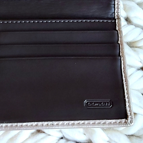 Coach Soho Gold & Brown Leather Wallet - Picture 6 of 10
